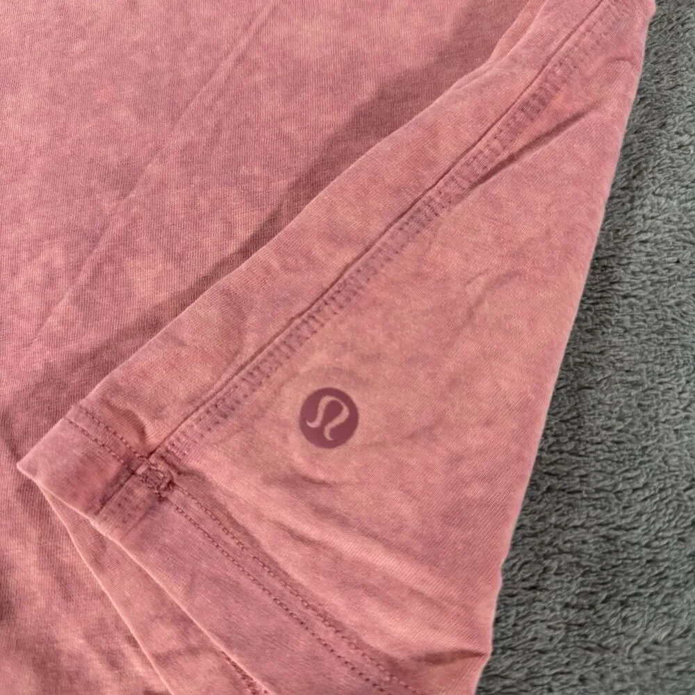 Lululemon Women's All Yours Boyfriend Tank Top Size 6 Cloudy Wash Cherry Tint